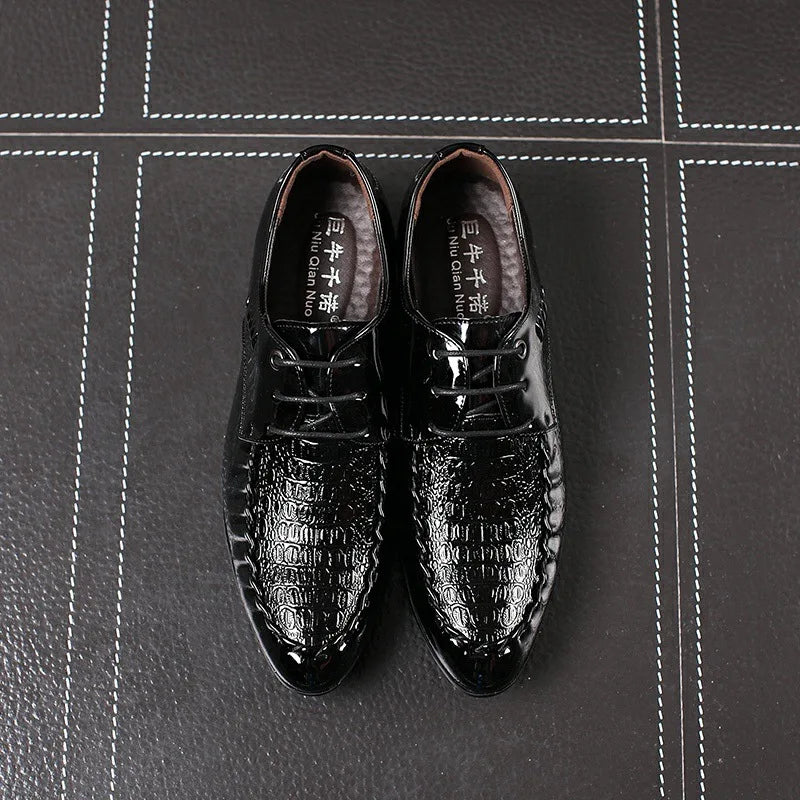 Smart Leather Lace-Up Shoes