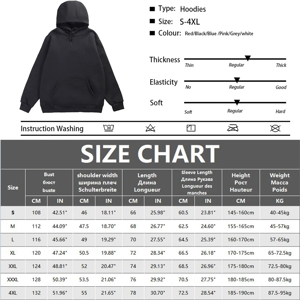 Plain Casual Hoodie in multiple colours