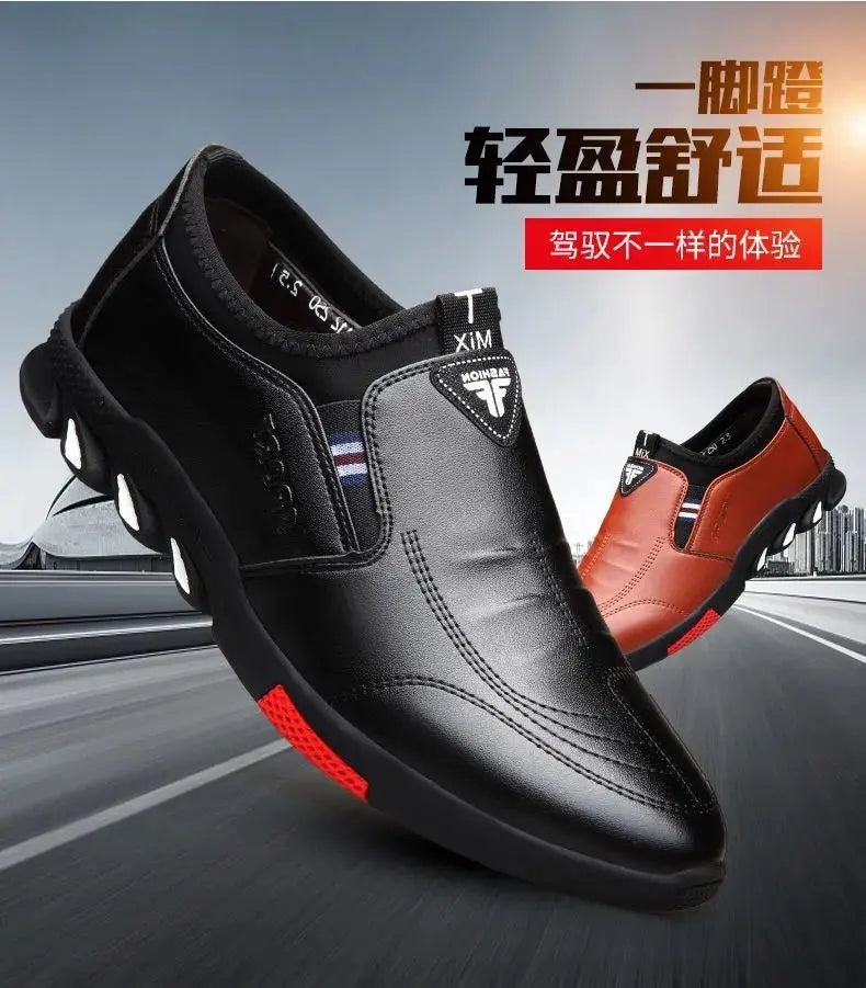 Smart Leather Shoes lace up and slip on