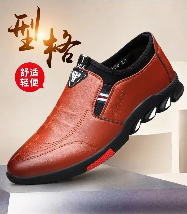 Smart Leather Shoes lace up and slip on