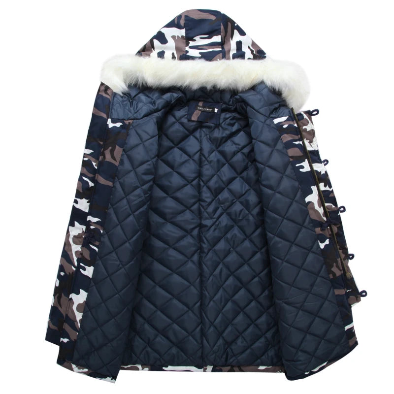 Camouflage Down Parkas Jacket