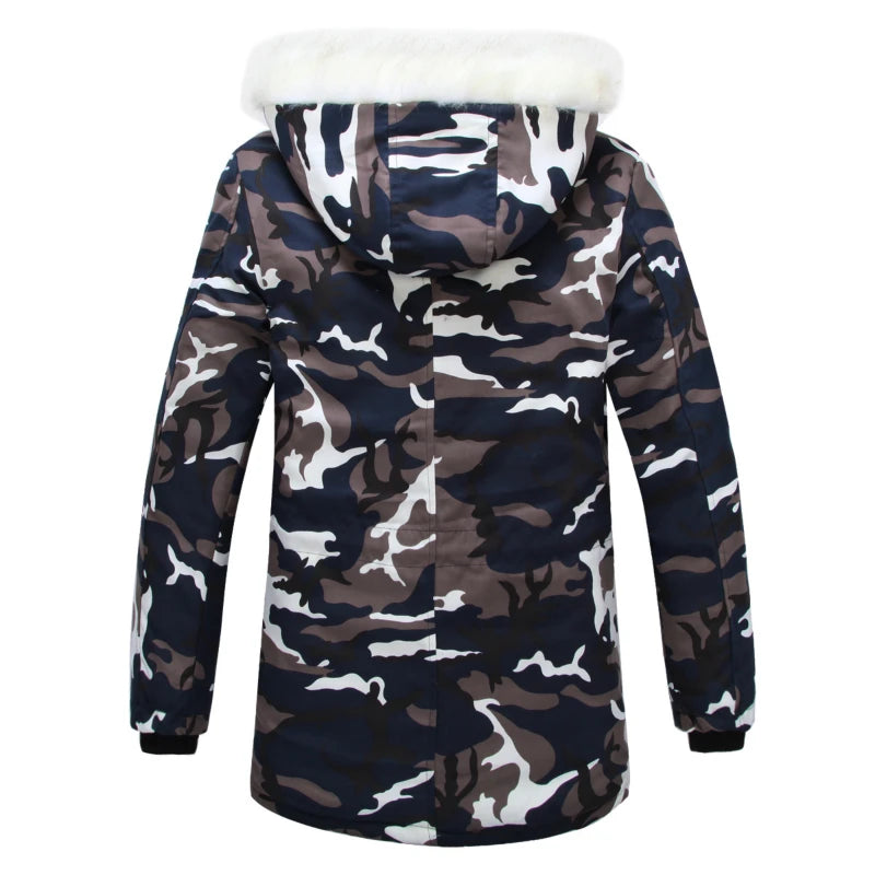 Camouflage Down Parkas Jacket