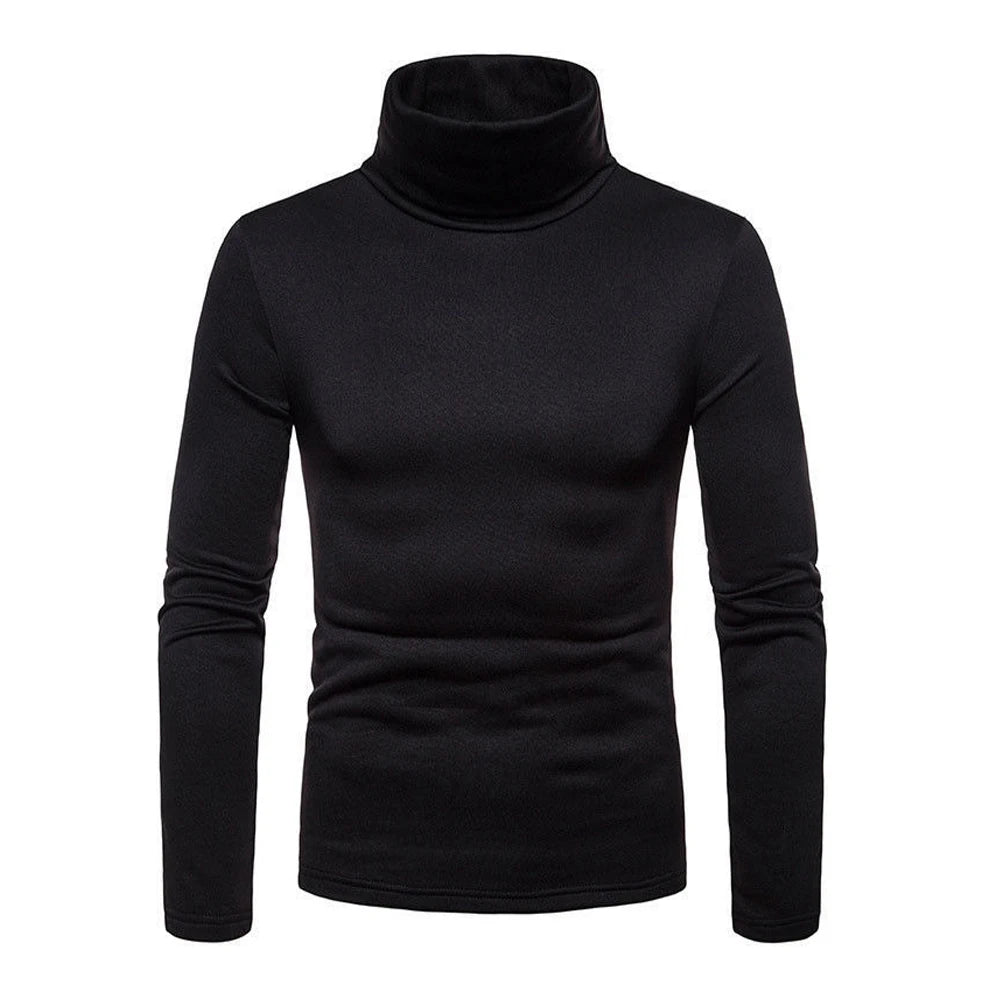 Turtleneck Casual Thermal Long Sleeve Slim Fit Jumper