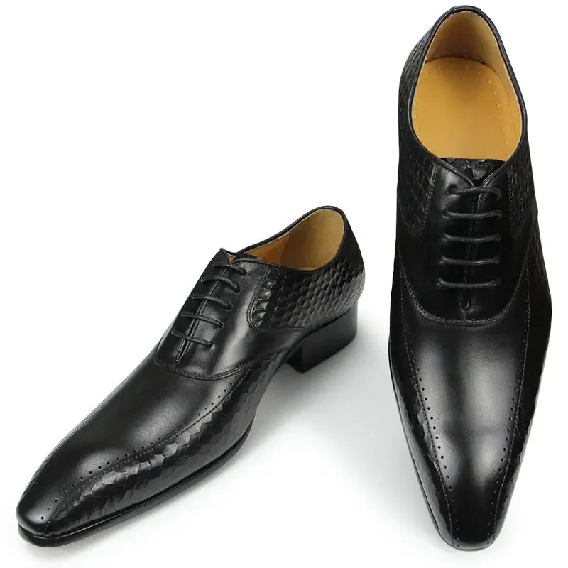 Leather Casual Social Oxfords Shoes