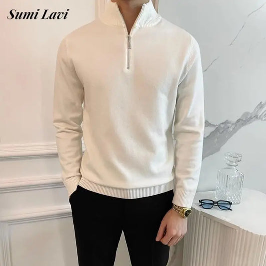 High Collar Smart Jumper