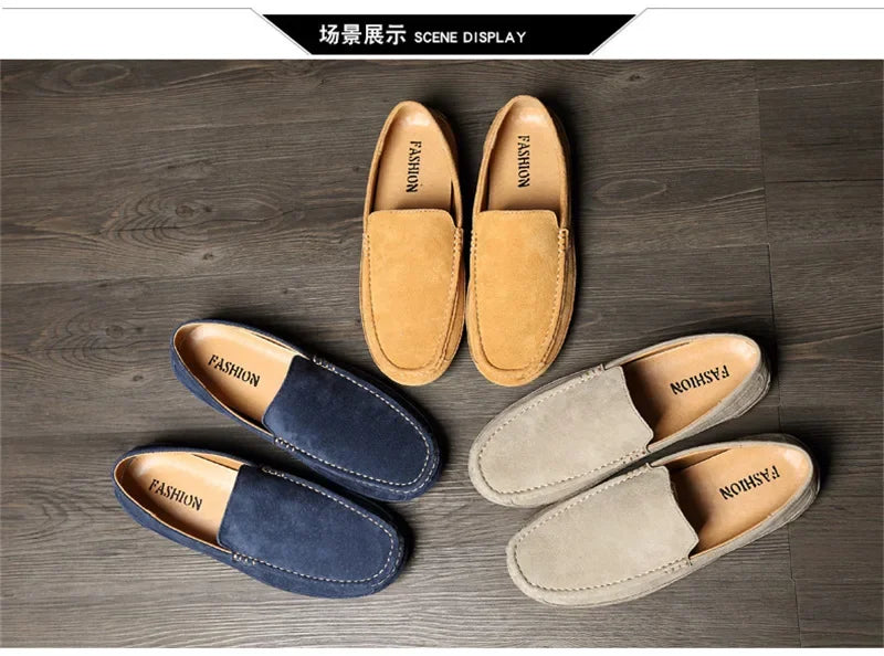 Suede Leather Luxury Loafers