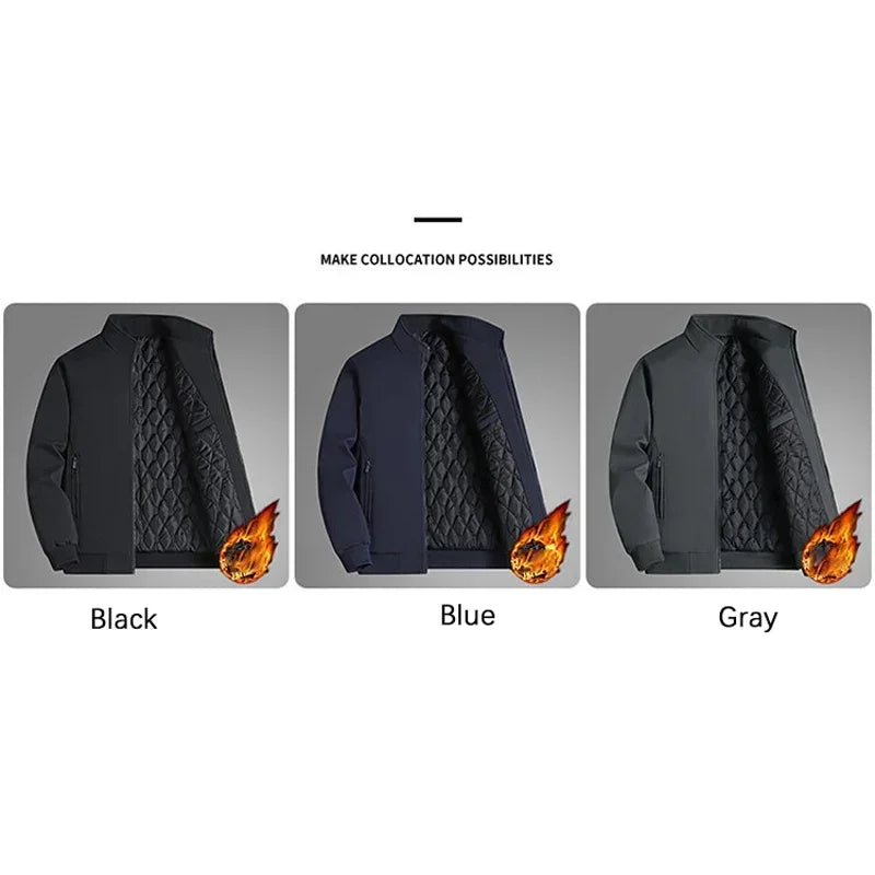 BROWON Thick Stand Collar Jacket