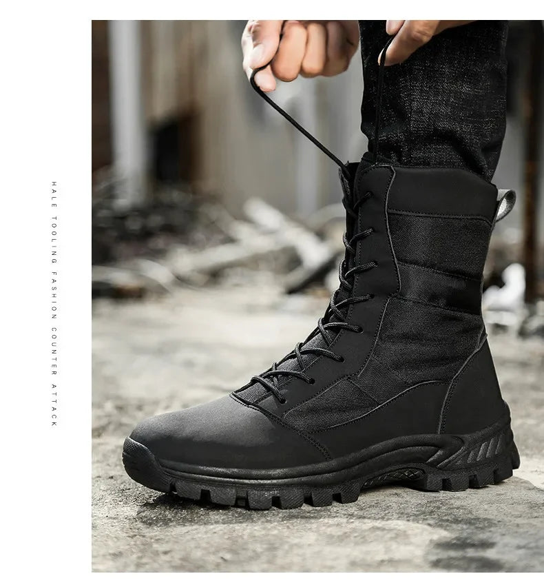 High Ankle Camouflage boots