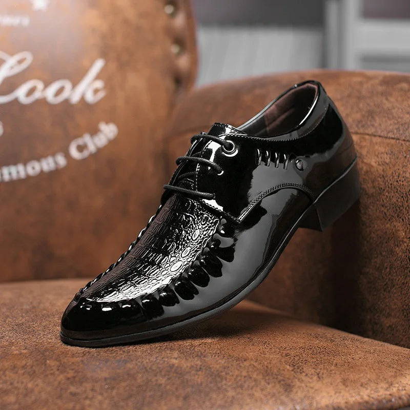 Smart Leather Lace-Up Shoes