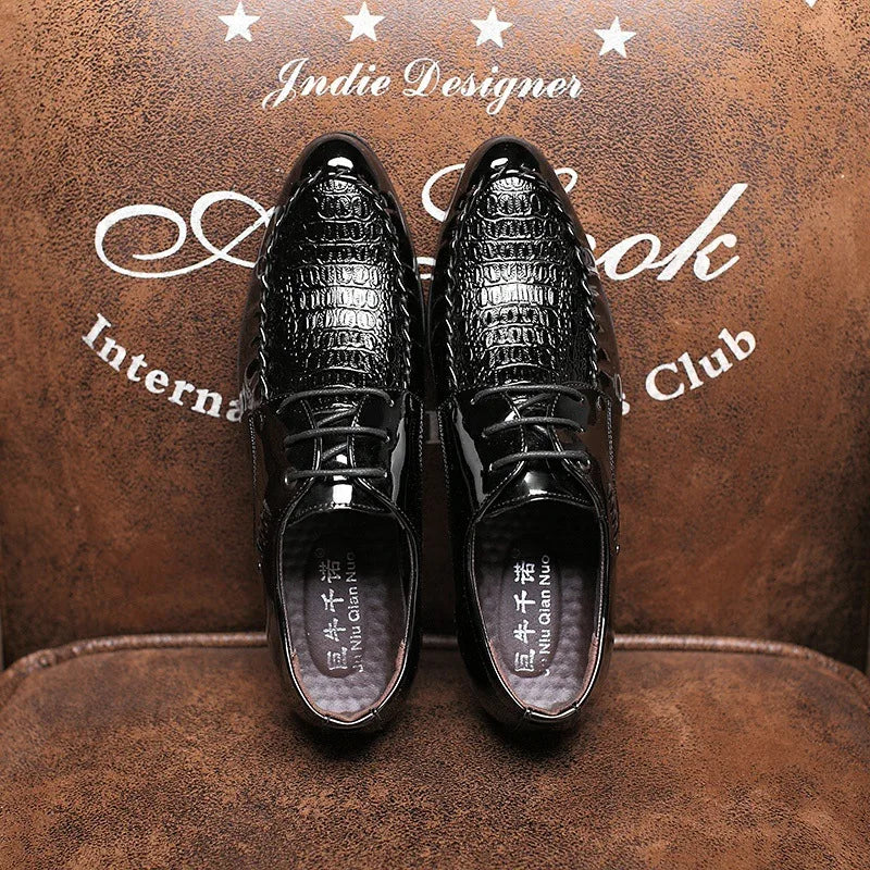 Smart Leather Lace-Up Shoes