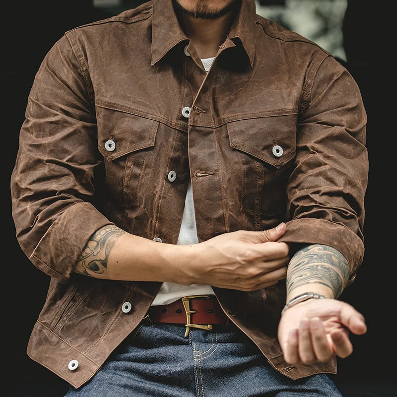 Maden Retro Heavyweight Canvas Oil Waxed Jacket