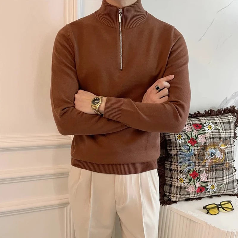 High Collar Smart Jumper