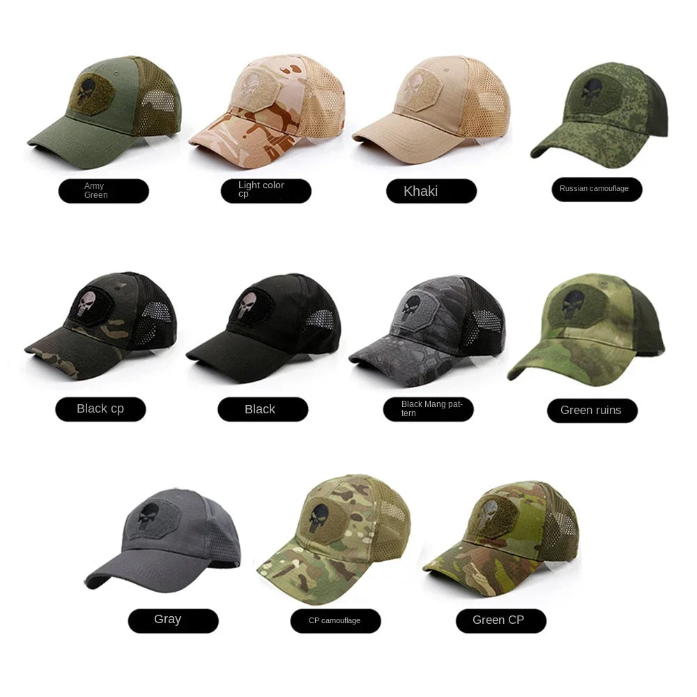 Camo Seals Skull Tactical Baseball Cap