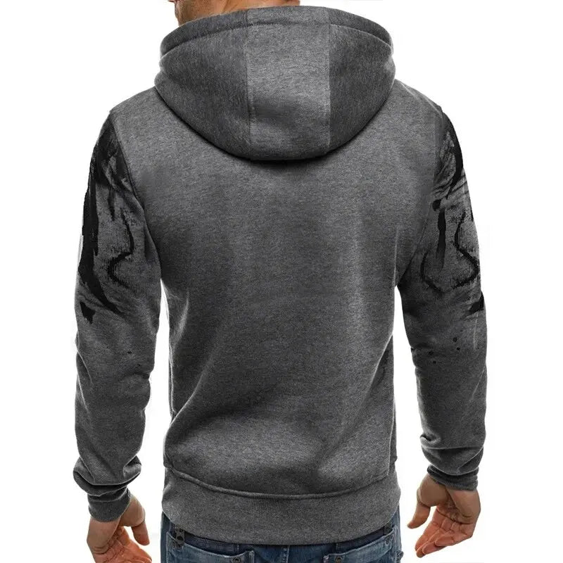 Gradient Print Men's Pullover Hoodie