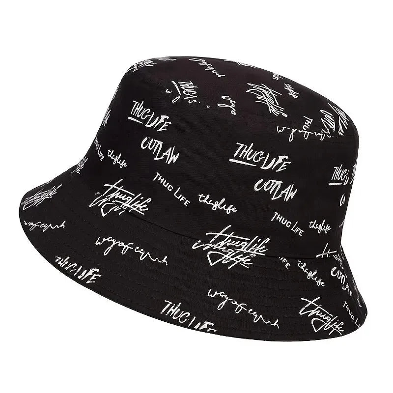 Graffiti Printed Fisherman Hat