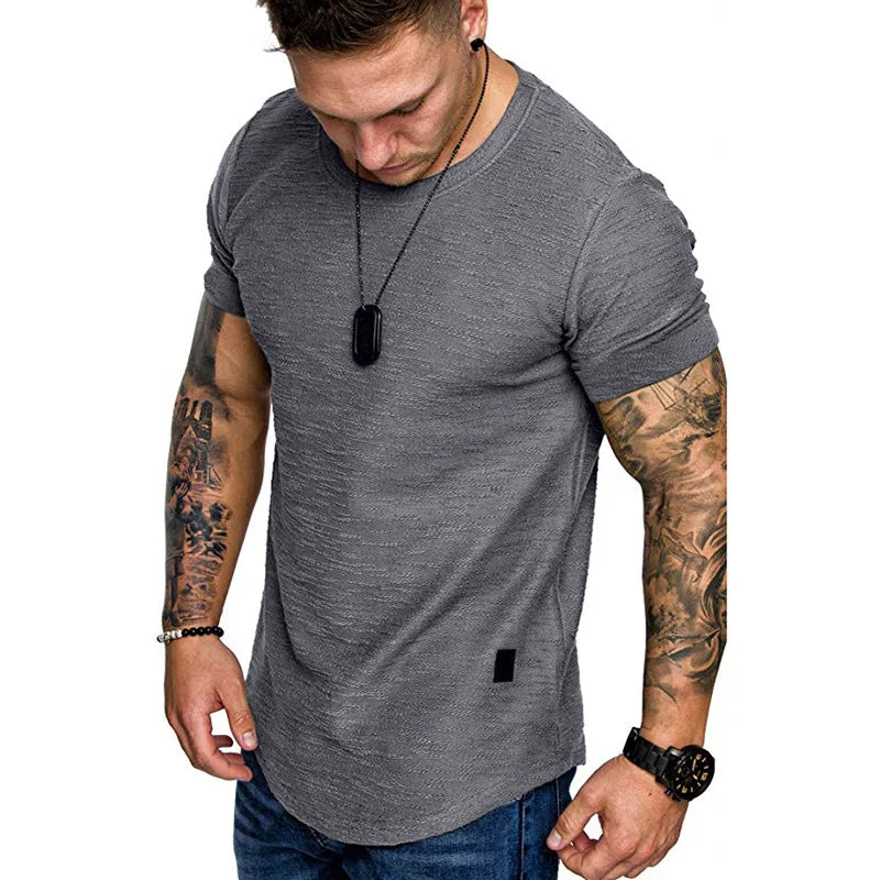 Bamboo Cotton Round Neck Short Sleeve T-shirt