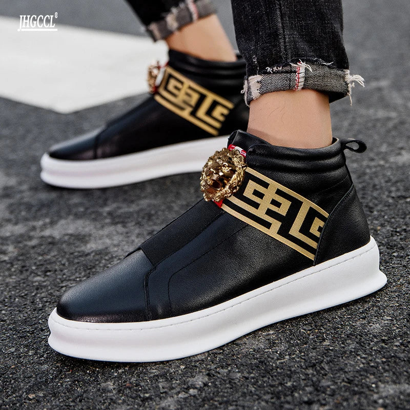 Casual luxury designer high-top luxury brand shoes