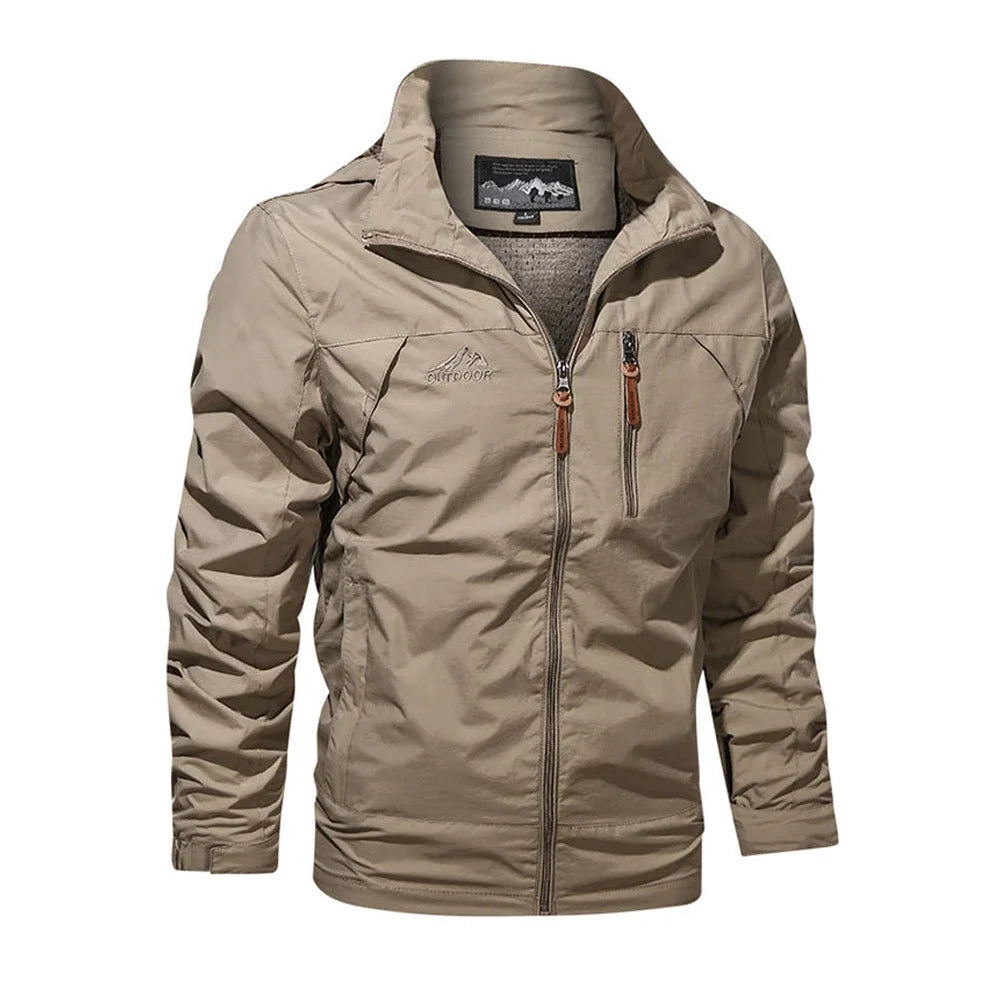 Windbreaker Stand Collar Jacket