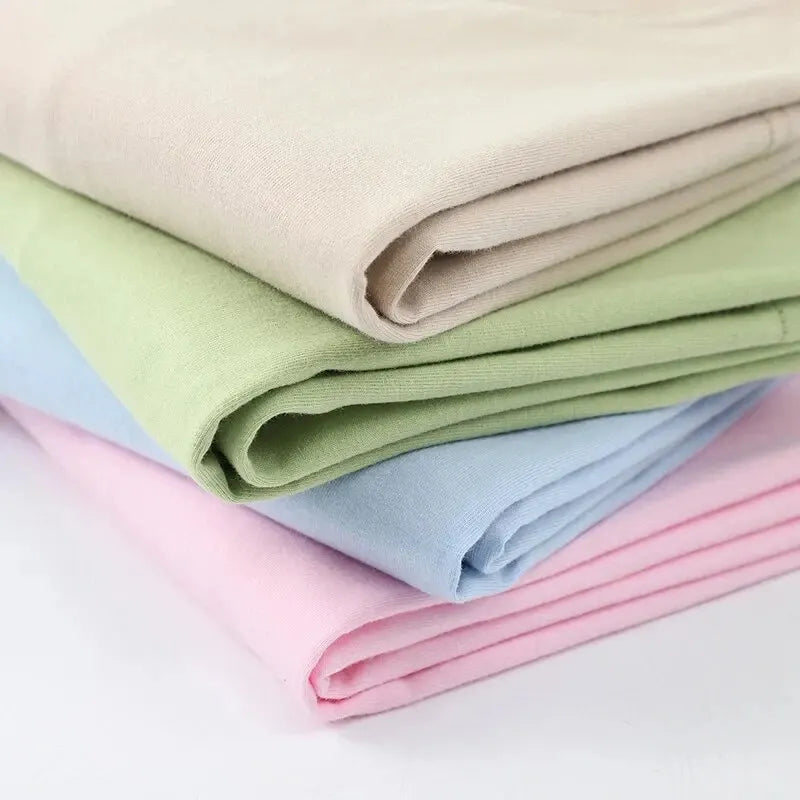 Multi-color Pure Cotton Plain T-shirts