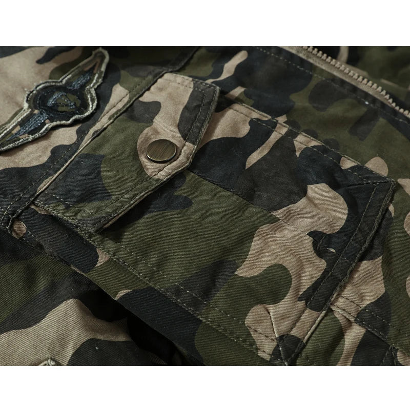 Winter Padded And Thickened Military Camouflage Jacket