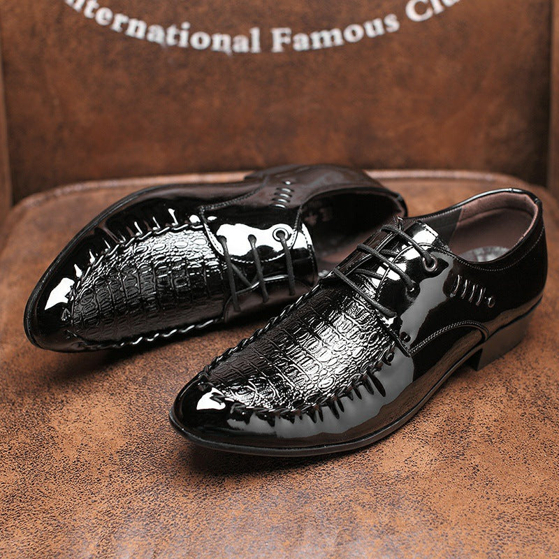 Smart Leather Lace-Up Shoes