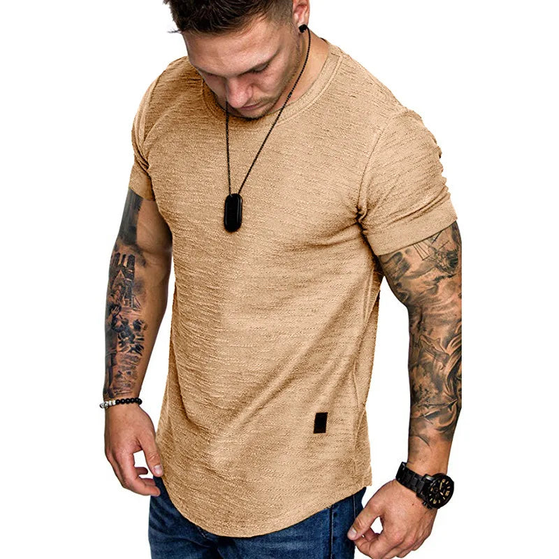 Bamboo Cotton Round Neck Short Sleeve T-shirt