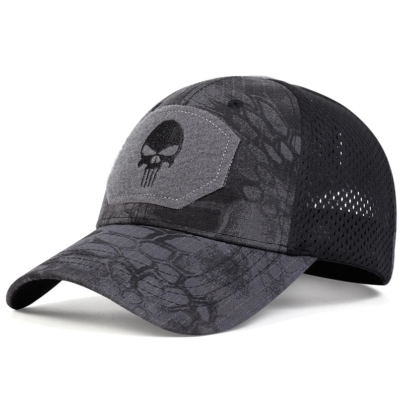 Skull Embroidery Lable Baseball Cap