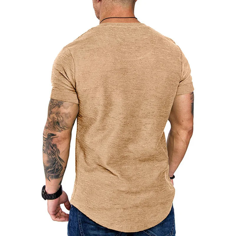 Bamboo Cotton Round Neck Short Sleeve T-shirt