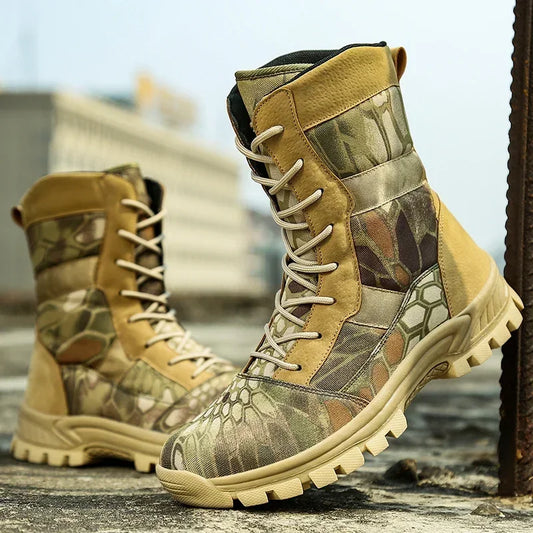 High Ankle Camouflage boots