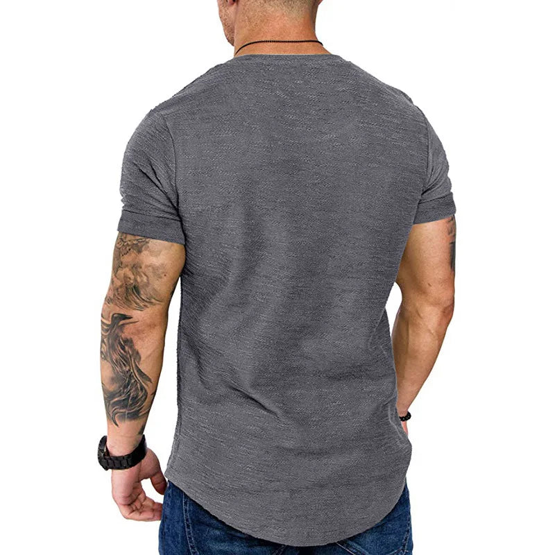 Bamboo Cotton Round Neck Short Sleeve T-shirt