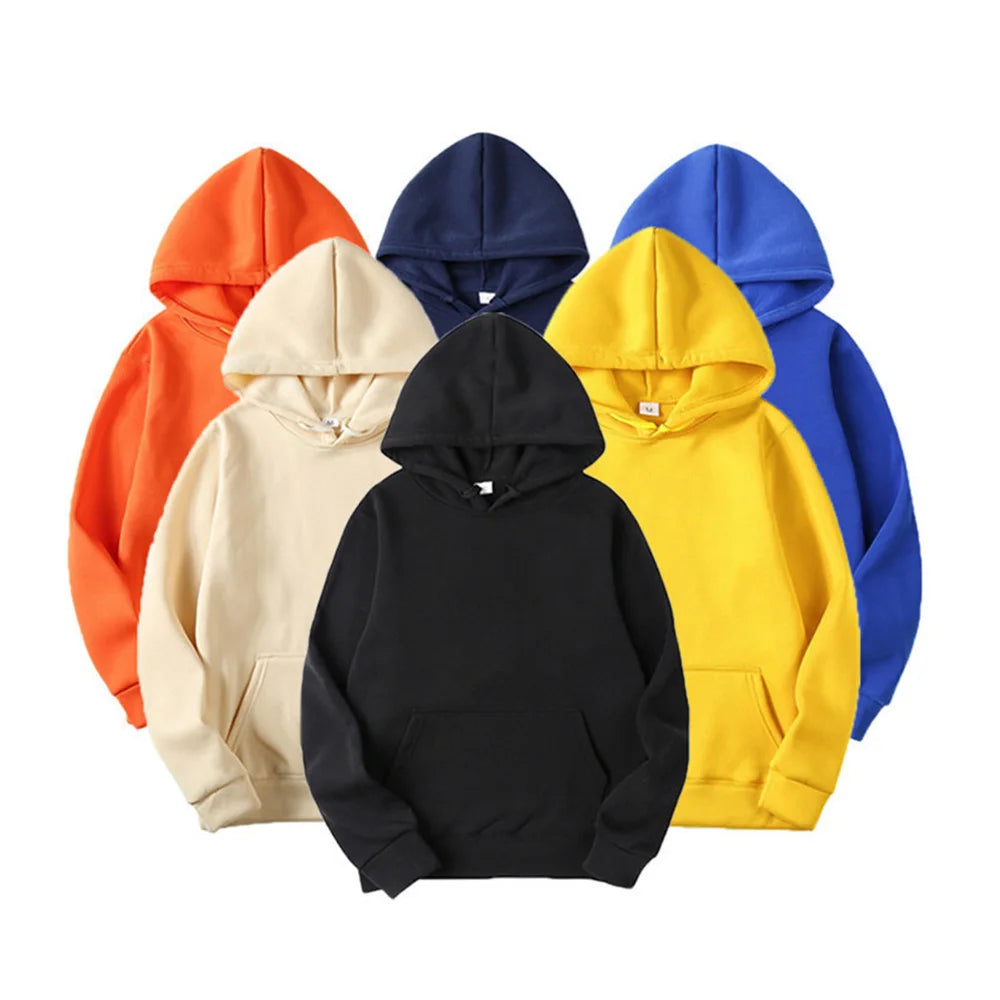 Plain Casual Hoodie in multiple colours