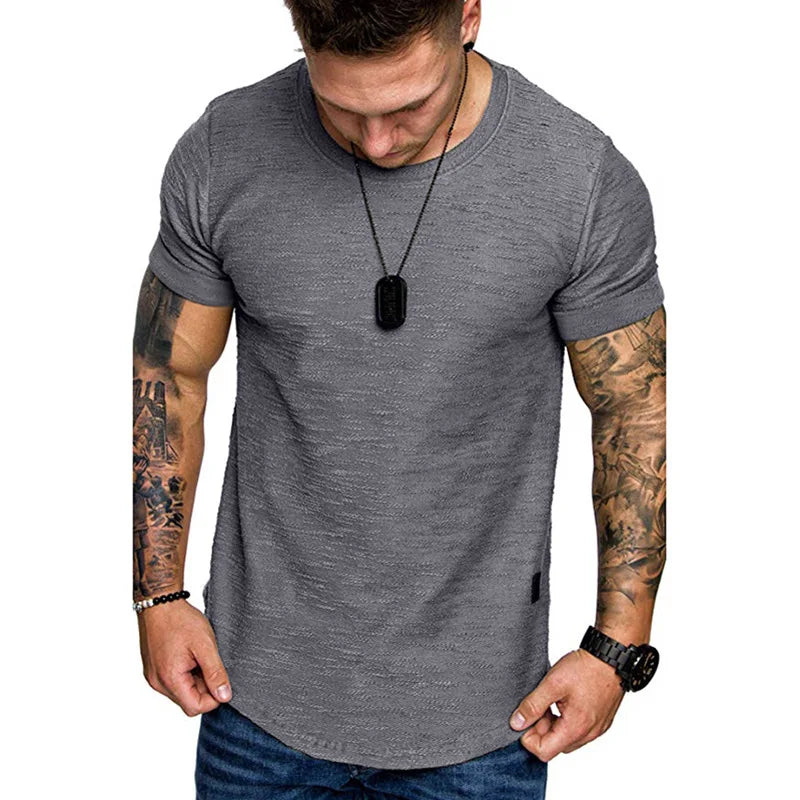 Bamboo Cotton Round Neck Short Sleeve T-shirt