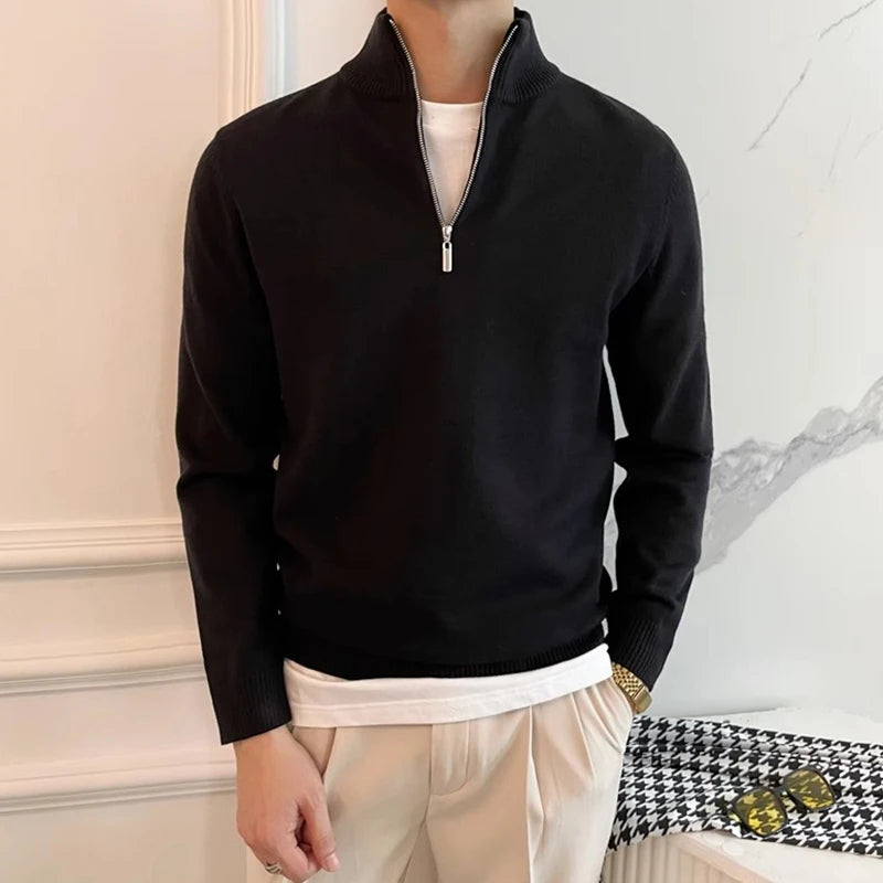 High Collar Smart Jumper