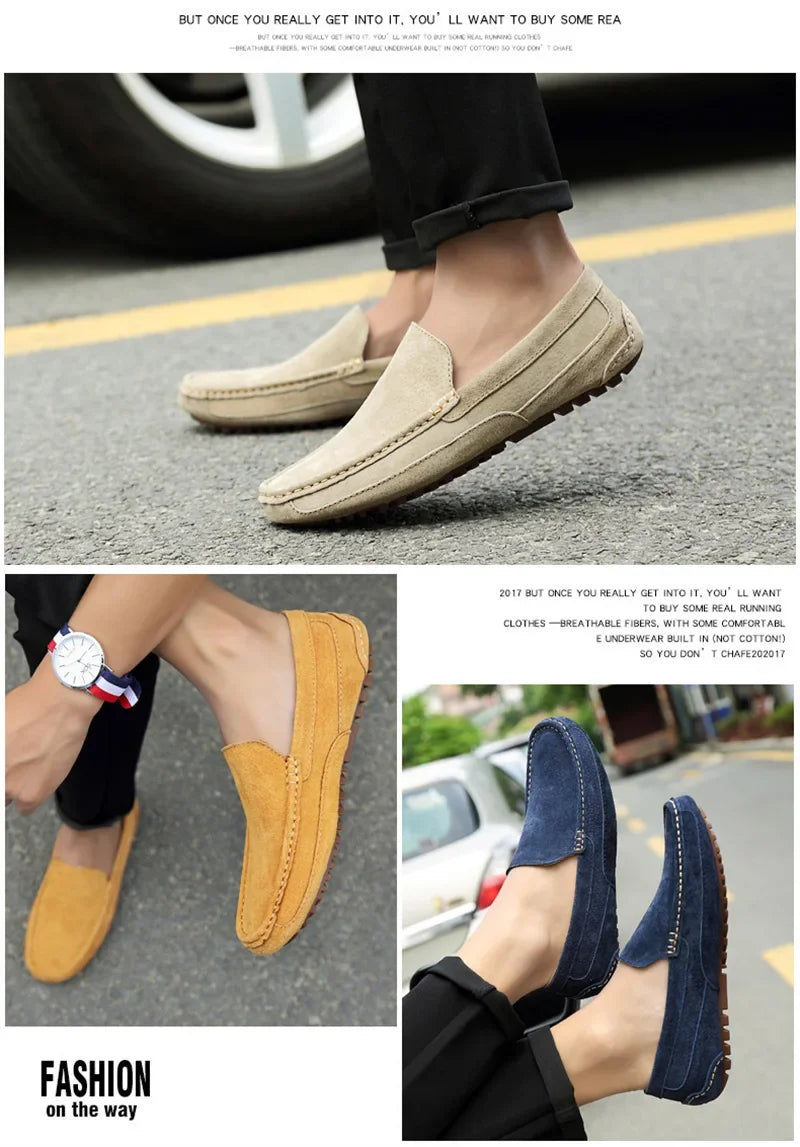 Suede Leather Luxury Loafers