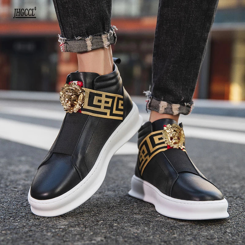 Casual luxury designer high-top luxury brand shoes