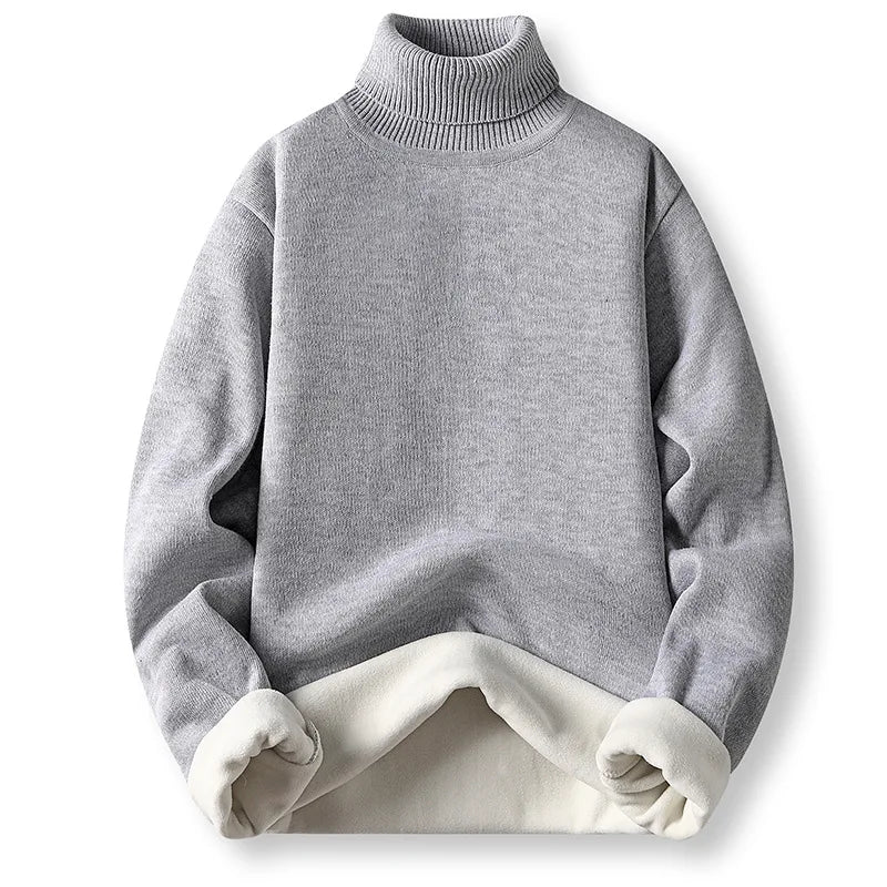 Smart Solid Long Sleeved Turtleneck Pullover