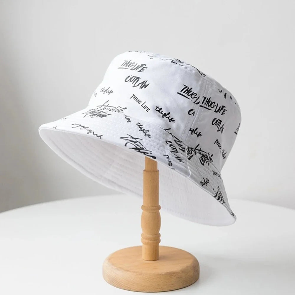 Graffiti Printed Fisherman Hat