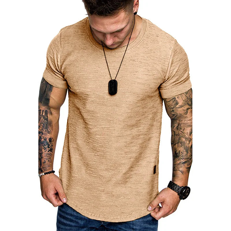 Bamboo Cotton Round Neck Short Sleeve T-shirt