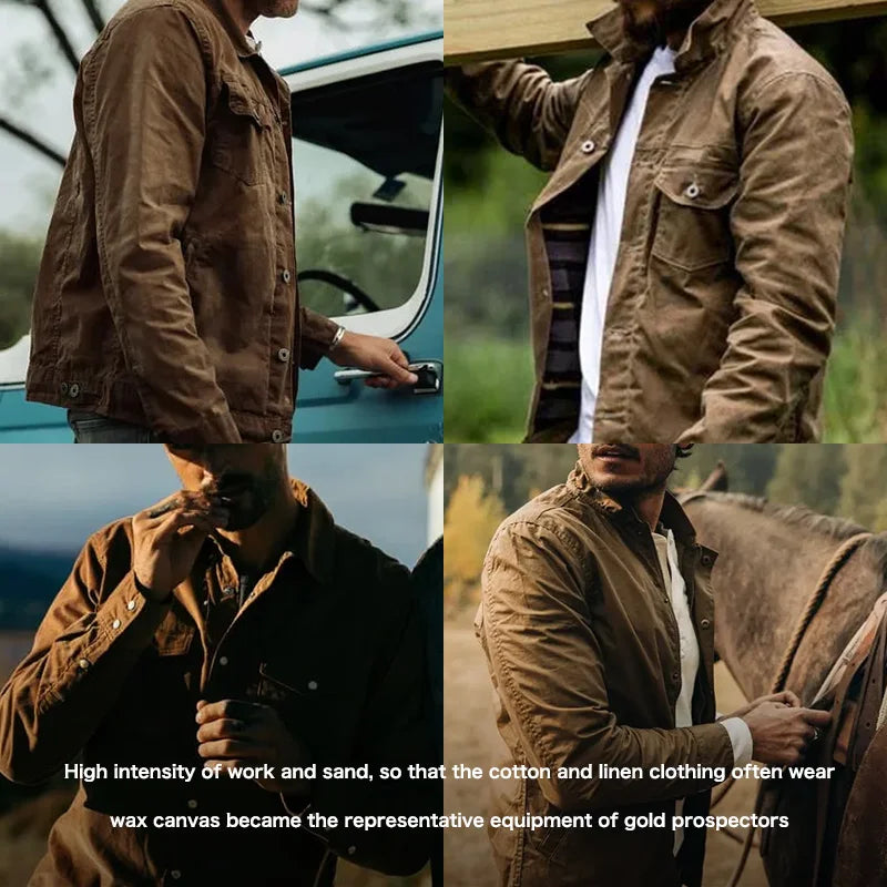 Maden Retro Heavyweight Canvas Oil Waxed Jacket