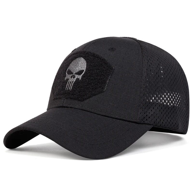 Skull Embroidery Lable Baseball Cap