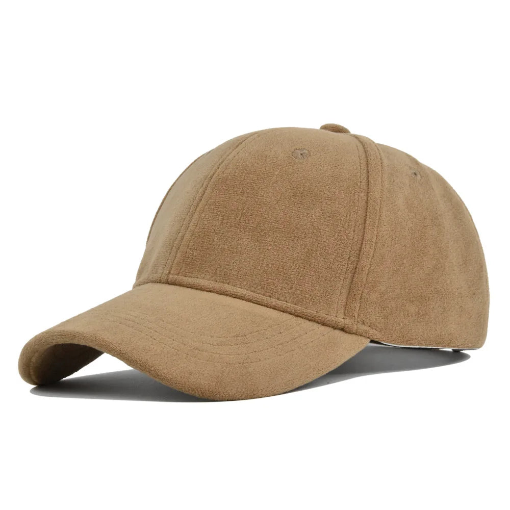 Solid Suede Baseball Cap