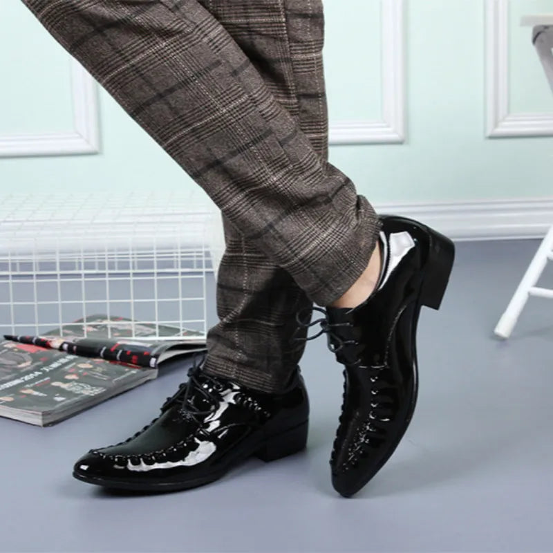 Smart Leather Lace-Up Shoes