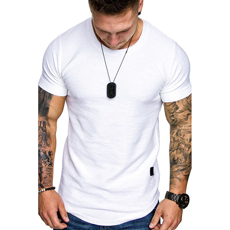 Bamboo Cotton Round Neck Short Sleeve T-shirt