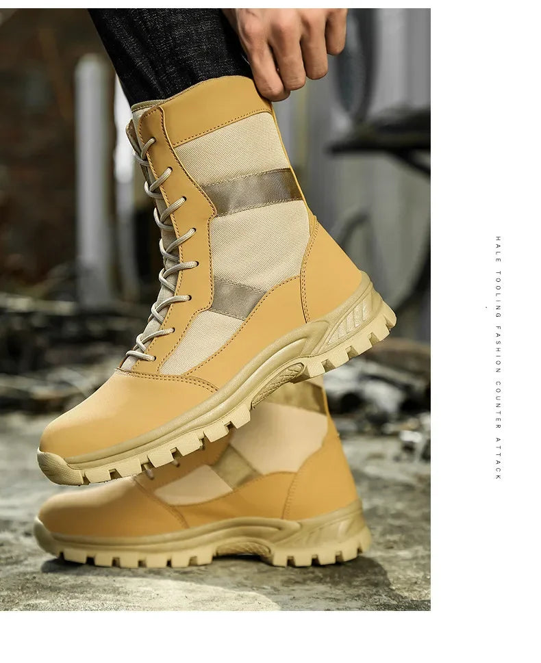 High Ankle Camouflage boots