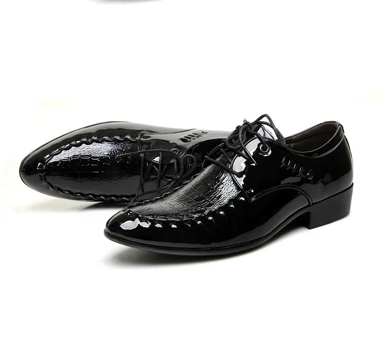 Smart Leather Lace-Up Shoes