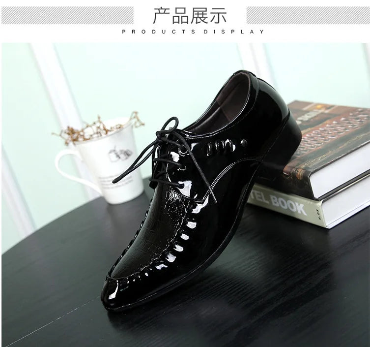 Smart Leather Lace-Up Shoes